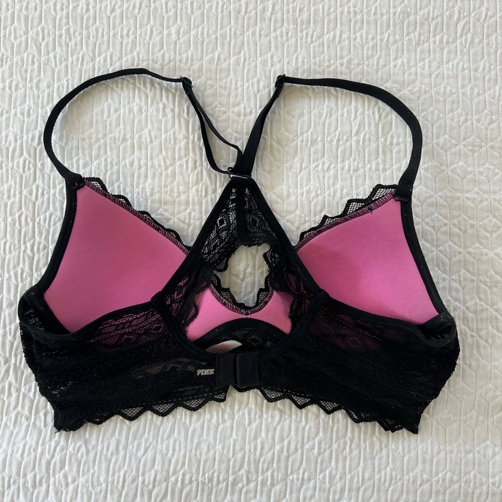 Pink Racerback Padded Bra - Picture 4 of 11